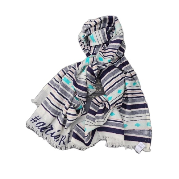 aerie Accessories - American Eagle Aerie Real Womens Shawl Wrap Blanket Scarf Multicolor Patte